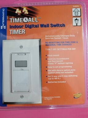 Intermatic TimeAll Indoor Digital Wall Switch Timer EJ500CL New In Package 0872